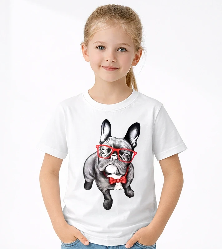 Francia bulldog – Uniszex gyerek Póló
