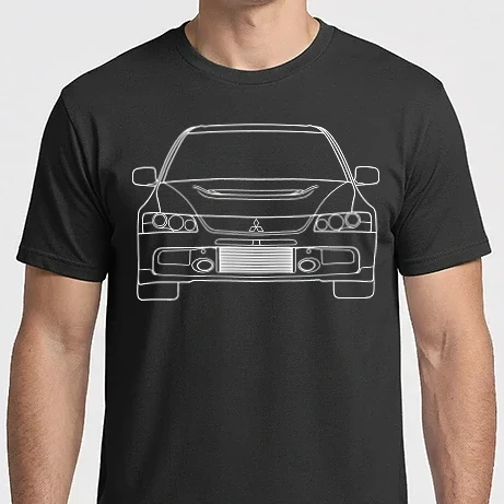 Férfi Imperial póló - EVO IX fehérvonal