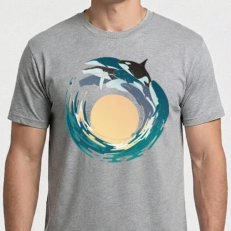 Férfi Imperial póló - Bálnák