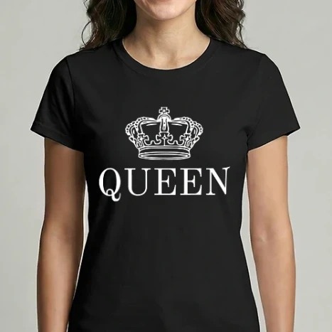 Női Imperial póló - queen fehér