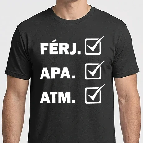 Férfi Imperial póló - apa férj atm fehér