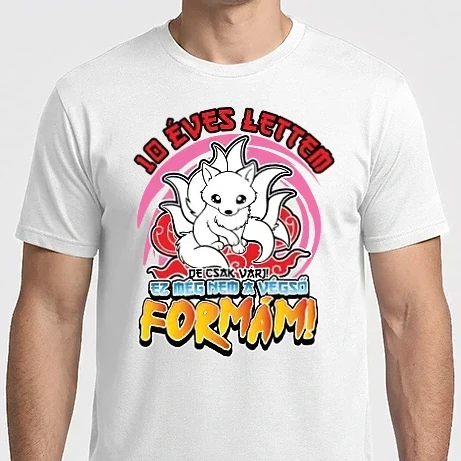 Férfi Imperial póló - Naruto szülinap_10 éves