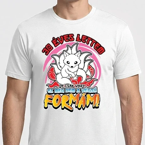 Férfi Imperial póló - Naruto szülinap_30 éves