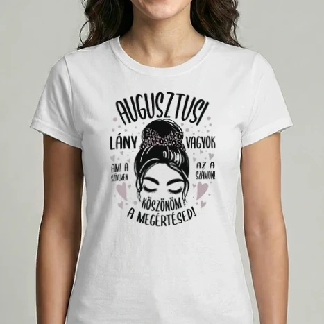 Női Imperial póló - Ami a szívemen szülinapos__augusztus