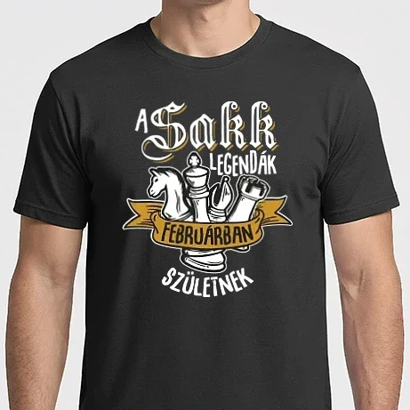 Férfi Imperial póló - szülinapos sakk legenda__február