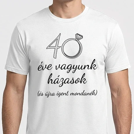 Férfi Imperial póló - Házasok 40 éve