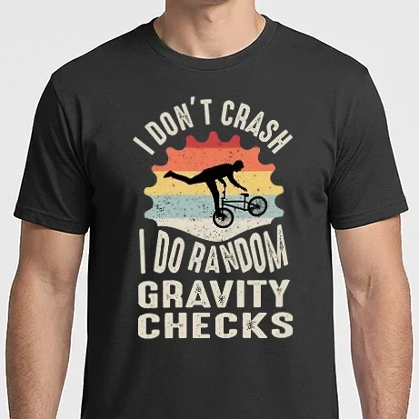 Férfi Imperial póló - I don't crash, I do random gravity checks