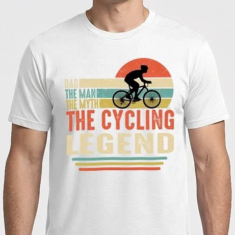 Férfi Imperial póló - Dad the man, the myth, the cycling legend