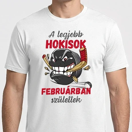 Férfi Imperial póló - A legjobb hokisok februárban születtek