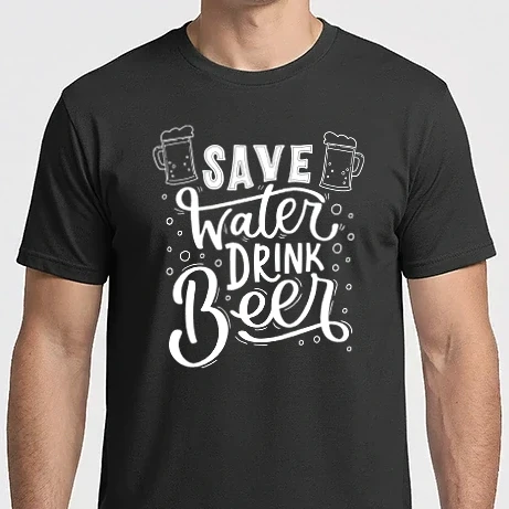 Férfi Imperial póló - Spórolj a vízzel, igyál sört!