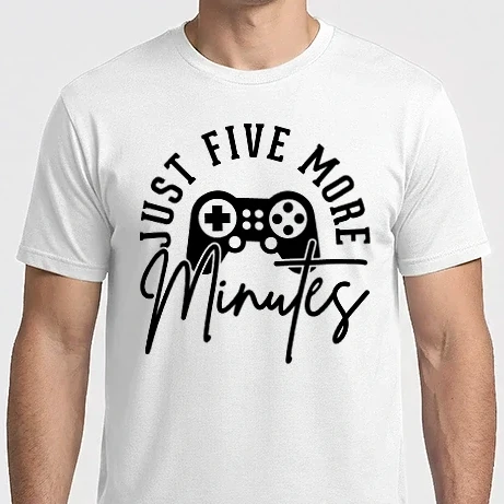 Férfi Imperial póló - Just five more minutes - fekete