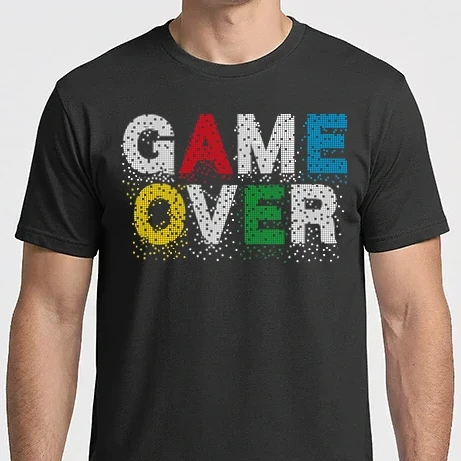 Férfi Imperial póló - Game Over typo
