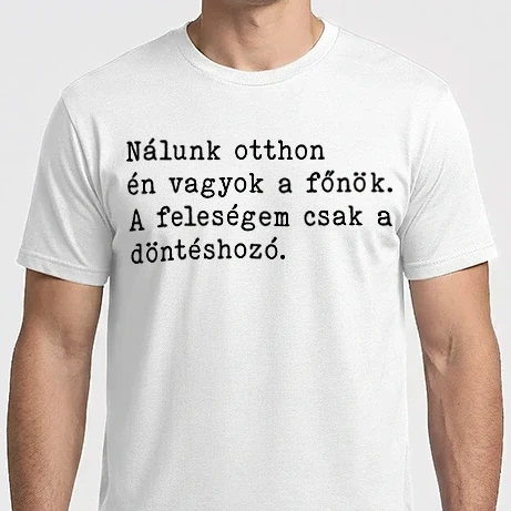 Férfi Imperial póló - a feleség a döntéshozó