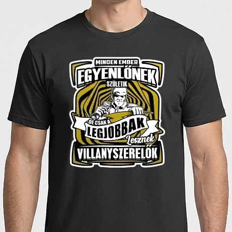 Férfi Imperial póló - Minden ember egyenlőnek születik NW VILLANYSZERELŐK