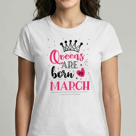 Női Imperial póló - Queen are born in March