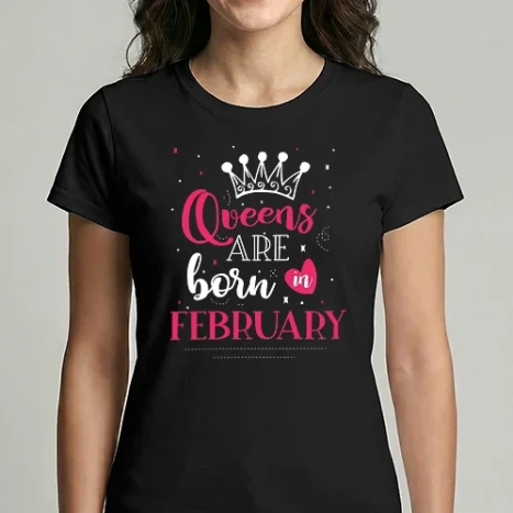 Női Imperial póló - Queen are born in February