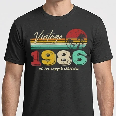 Férfi Imperial póló - Vintage 40 éve vagyok tökéletes