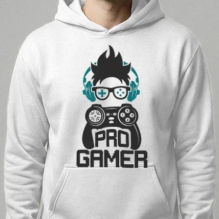 Férfi kapucnis pulóver - Pro Gamer