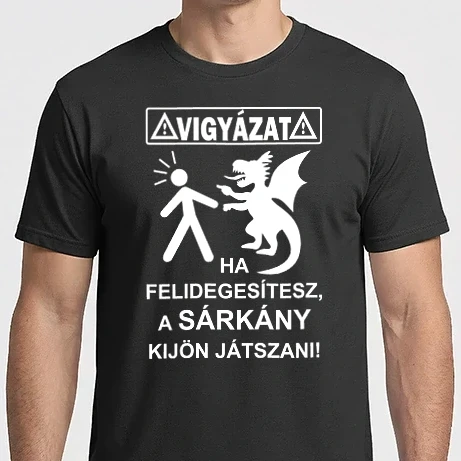 Férfi Imperial póló - Sárkány Ideg -fehér