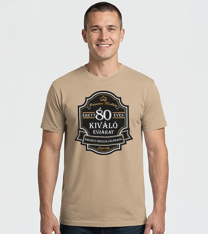 Érett 80 éves, kiváló évjárat – Férfi Imperial póló