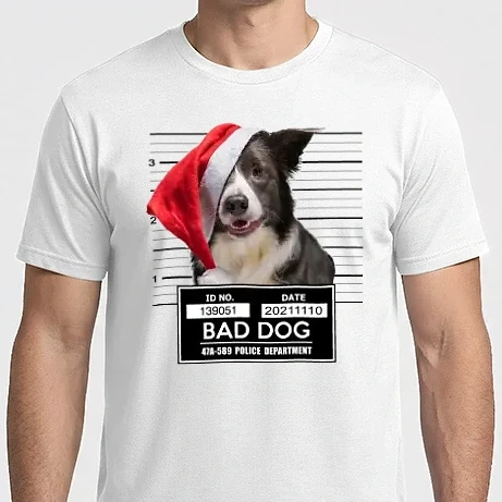 Férfi Imperial póló - Border Collie - Bad Dog