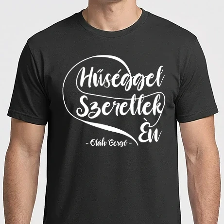 Férfi Imperial póló - Hűséggel szeretlek fehér