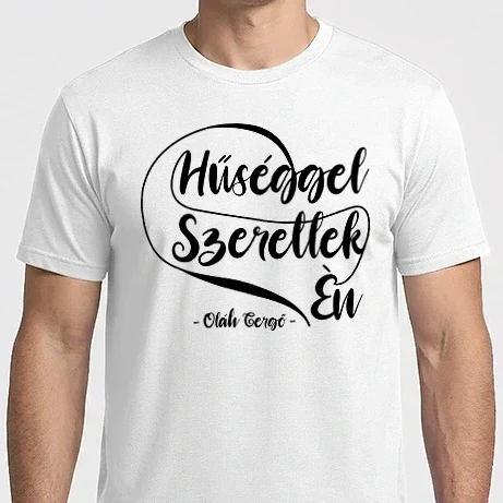 Férfi Imperial póló - Hűséggel szeretlek fekete