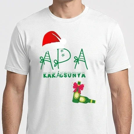 Férfi Imperial póló - APA karácsonya (karácsonyi minta )