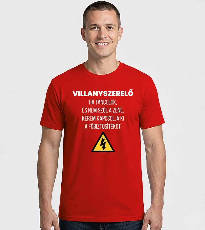 Villanyszerelő – Férfi Imperial póló