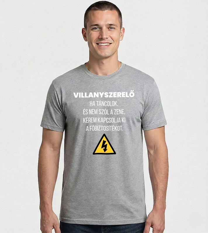 Villanyszerelő – Férfi Imperial póló