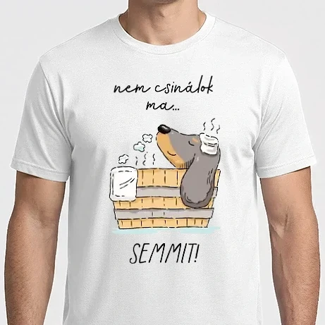 Férfi Imperial póló - Tacskó - ma nem csinálok semmit!