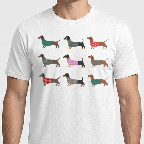 Férfi Imperial póló - Tacskó pattern