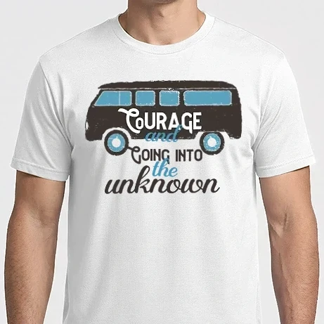 Férfi Imperial póló - Courage Going Into The Unknown