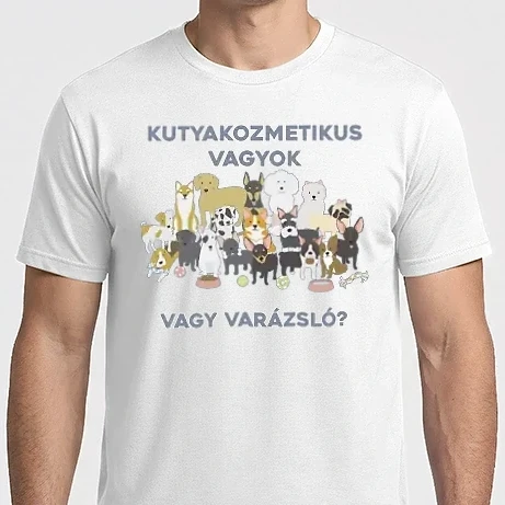 Férfi Imperial póló - Kutyakozmetikus vagyok. Vagy varázsló?