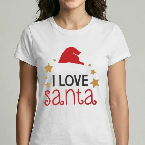 Női Imperial póló - I Love Santa