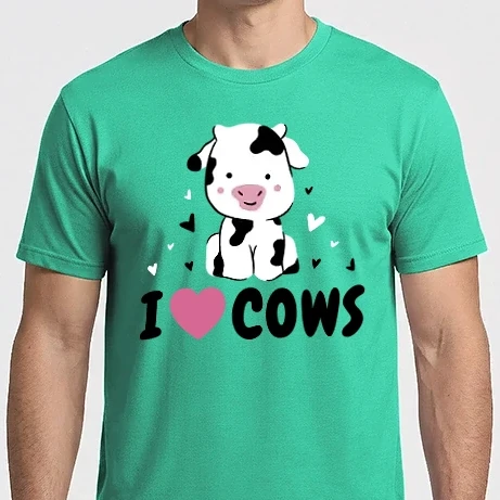 Férfi Imperial póló - I love cows