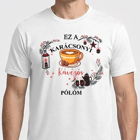 Férfi Imperial póló - Karácsonyi kávézós