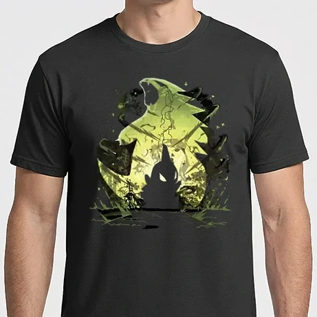 Férfi Imperial póló - Pokemon - Larvitar / Tyranitar