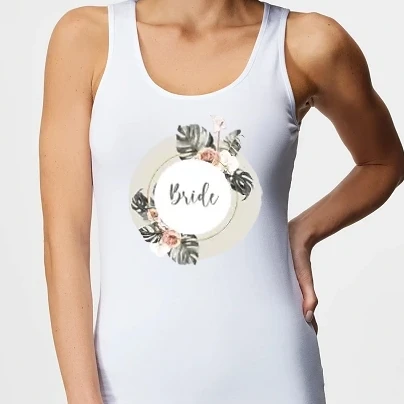 Női top - Lánybúcsú trópusi - Bride