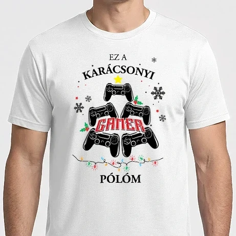 Férfi Imperial póló - Karácsonyos GAMER póló