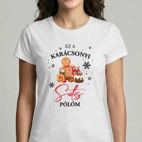 Női Imperial póló - Karácsonyos sütis póló