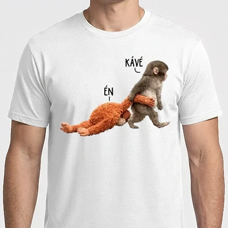 Férfi Imperial póló - Punch - kávés meme