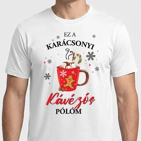 Férfi Imperial póló - Karácsonyi kávés póló