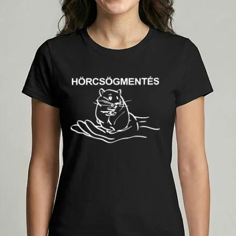 Női Imperial póló - Hörcsögmentés (fehér)