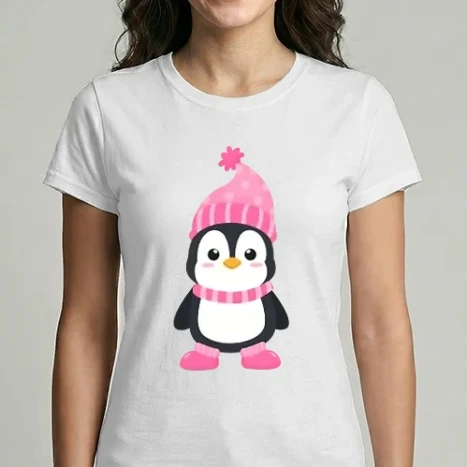 Női Imperial póló - Téli pingvin