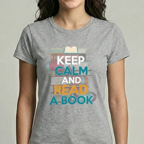 Női Imperial póló - Keep Calm and Read a Book