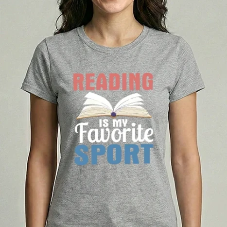 Női Imperial póló - Reading is my favorite sport