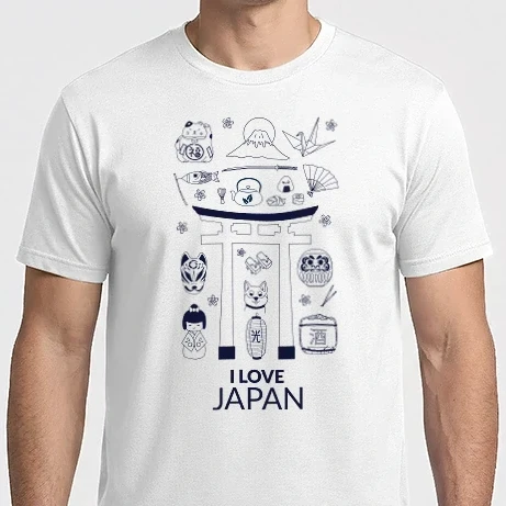 Férfi Imperial póló - I LOVE JAPAN