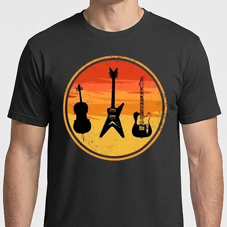 Férfi Imperial póló - Vintage gitár 
