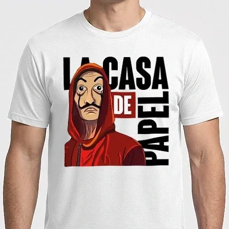 Férfi Imperial póló - La casa de papel art - nagy pénzrablás